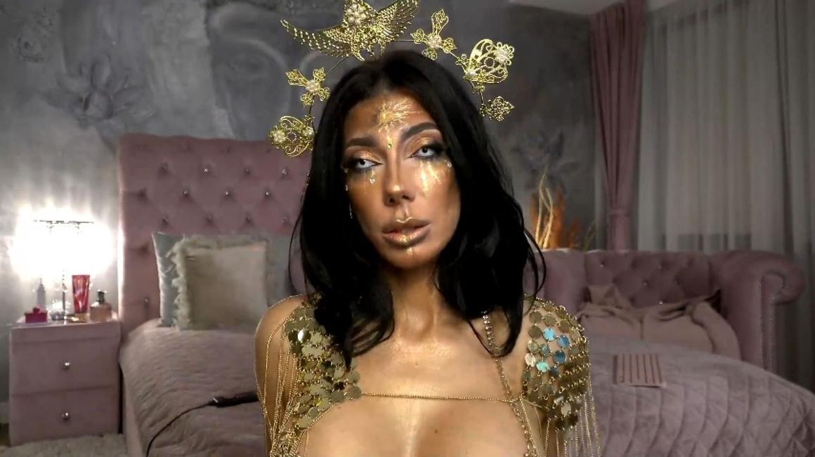 Poster for Vivienneruth - Manyvids Model - Gold Goddess Telling You That A Pervert Like You Dont Deserv - Goddess Worship, Makeup, Verbal Humiliation (Вивьенрут Словесное Унижение)