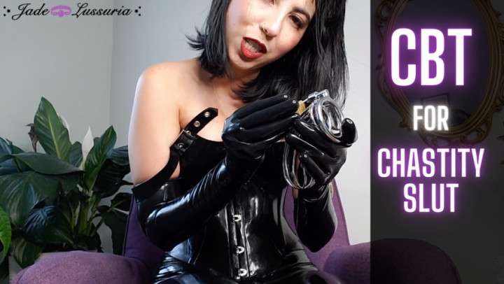 Poster for Jadelussuria - Cbt For Chastity Slut - Manyvids Star - Sounding, Cbt, Chastity (Целомудрие)