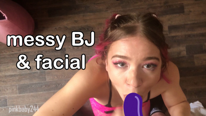 Poster for Messy Bj And Facial - Manyvids Star - Pinkbaby24 - Fishnets, Facials, Boy Girl (Рыболовные Сетки)