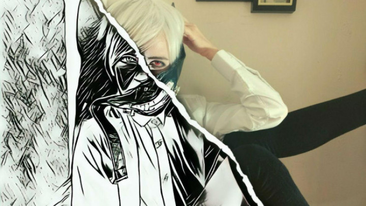 Poster for Lil Cosplay Slut - Manyvids Model - Tokyo Ghoul Cosplay - Full Video - Jul 31, 2020 - Blowjob, Squirt (Лил Косплей Шлюха Спринцовка)