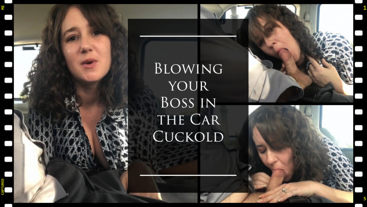 Poster for Mixxxie - Blowing Your Boss In The Car Cuckold - Manyvids Model - Cuckolding, Public Blowjob, Blowjob (Минет)