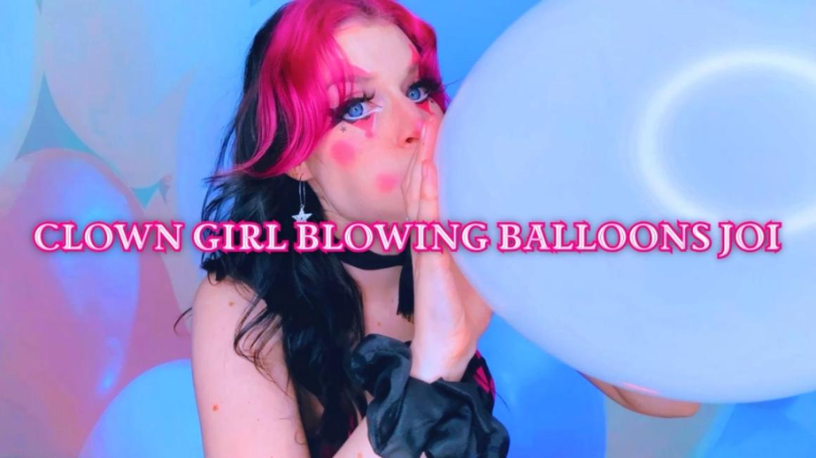 Poster for Clown Girl Blows Balloons Joi - Manyvids Star - Starry Yume - Sfw, Jerk Off Instruction, Clowns (Звездная Юмэ Клоуны)