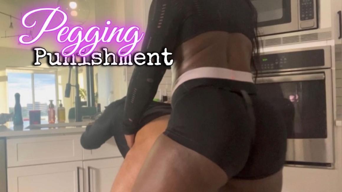 Poster for Manyvids Model - Realqueenmelanin - Pegging Punishment Makes Him Scream - October 23, 2023 - Pov Strapon, Anal Play (Страпон Pov)