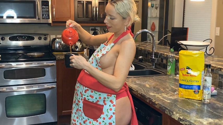 Poster for 4K - Pregnant And Horny In The Kitchen - April 27, 2023 - Taboo Girl - Manyvids Star - Pregnant, Oil, Masturbation Encouragement (Девушка-Табу Беременная)