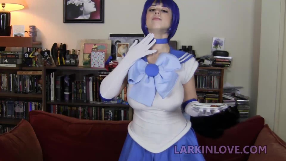 Poster for Larkin Love Sailor Mercury Sw - Larkin Love - Manyvids Model - Tongue Fetish, Superheroines, Giantess (Ларкин Лав Великанша)