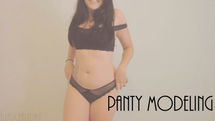 Poster for Manyvids Star - Panty Modeling - Aug 1, 2019 - Aliceblack - Bra & Panties, Panty Fetish, Striptease (Фетиш В Трусиках)