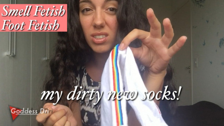 Poster for Manyvids Girl - Goddessdri - Dirty New Socks - Goddess Worship, Foot Fetish, Smell Fetish (Фетиш Запаха)