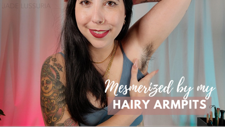 Poster for Manyvids Model - Mesmerized By My Hairy Armpits - Jadelussuria - Femdom, Hairy Armpits (Волосатые Подмышки)