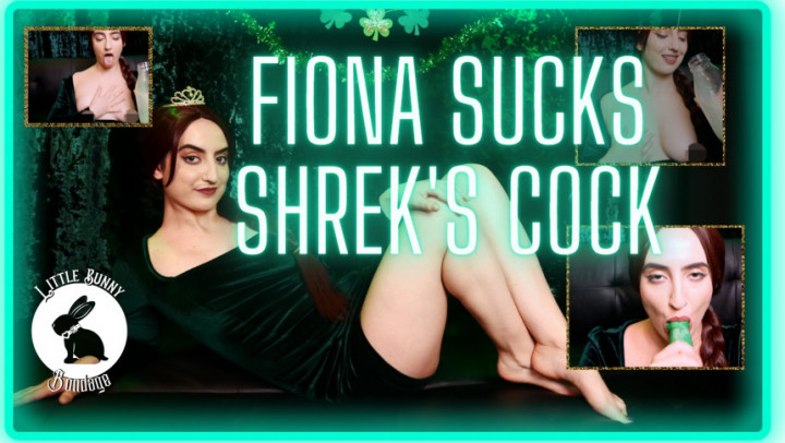 Poster for Fiona Sucks Shrek'S Cock - Mar 15, 2023 - Manyvids Star - Littlebunnyb - Cock Worship, Bad Dragon, Fantasy (Плохой Дракон)