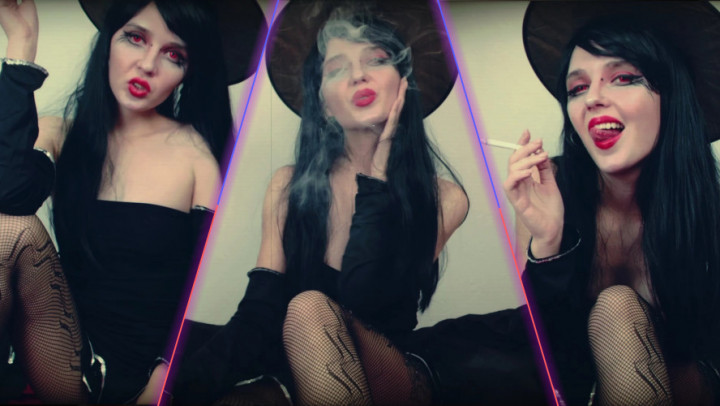 Poster for Witchcraft - Smoke And Flame - Oct 28, 2020 - Manyvids Star - Lil Cosplay Slut - Smoking, Cigar Fetish, Cosplay (Лил Косплей Шлюха Курение)