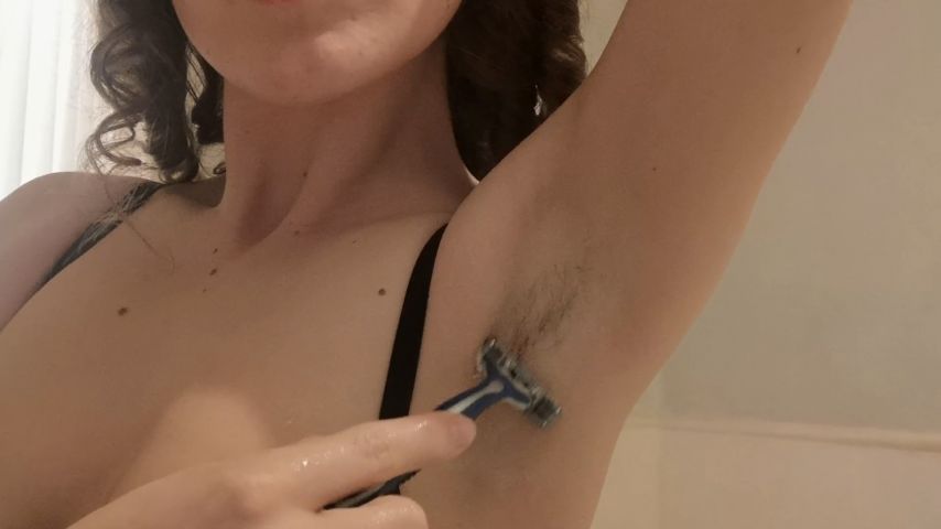 Poster for Scarlotrose - Armpit Shave - Manyvids Model - Lace/Lingerie, Hairy Armpits (Волосатые Подмышки)