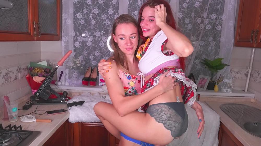 Poster for Manyvids Star - Blonde Beats And Carries Another Girl - Margolisa - School Girl, Sex Fight (Марголиса Сексуальная Борьба)