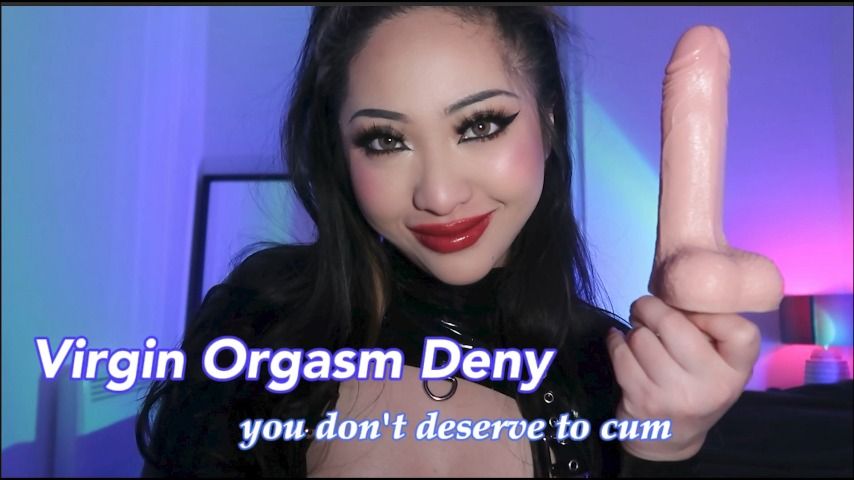 Poster for Manyvids Model - Virgin Orgasm Deny - Claudiahon - Latex, Virgin Humiliation, Chastity (Клаудиахон Целомудрие)