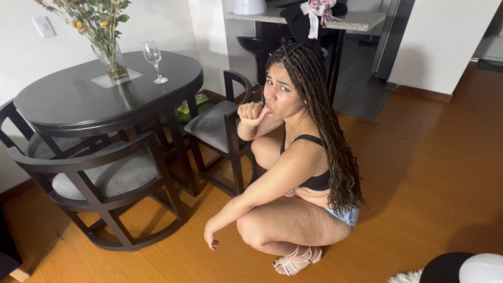 Poster for Colombianbigass - Standard V Strip Game Let Them Find Out I Use Diaper - May 12, 2023 - Manyvids Model - Embarrassed Naked Female, Erotic Dancers, Striptease (Смущенная Голая Женщина)