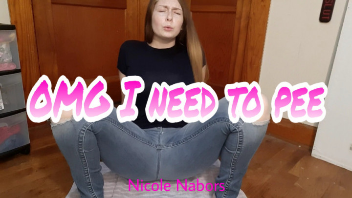 Poster for Omg I Need To Pee - Manyvids Star - Nicole Nabors - Pee, Jeans/Pants Wetting, Wet & Messy (Николь Нейборс Писать)