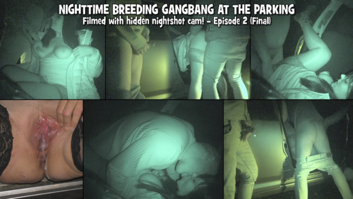 Poster for Nighttime Breeding Gangbang At The Parking - Episode 2 - Manyvids Star - Gangbangwife - Creampie Gangbang, Gangbangs (Жена Бандита Групповуха)