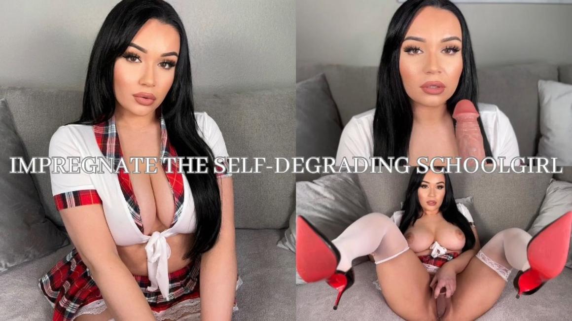 Poster for Impregnate The Self-Degrading Schoolgirl - Manyvids Star - Mia Jocelyn - Pov, Impregnation Fantasy, Kink (Миа Джослин)