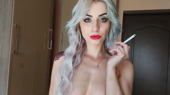 Poster for Manyvids Star - Touched By My Cigarette - June 23, 2020 - Moneygoddesss - Mind Fuck, Corporal Punishment, Female Domination (Трахать Мозги)