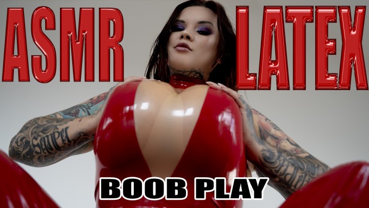 Poster for Sabiendemonia - Sabiendemonia Asmr Latex Boob Play - Manyvids Girl - Lotion/Oil Fetish, Sfw, Bouncing Boobs (Фетиш На Лосьоны/Масла)