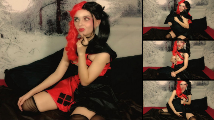 Poster for Manyvids Girl - Harley Quinn - Pillow Humping Fuck - Feb 2, 2020 - Lil Cosplay Slut - Ass, Orgasms, Ass Fetish (Лил Косплей Шлюха Задница Фетиш)