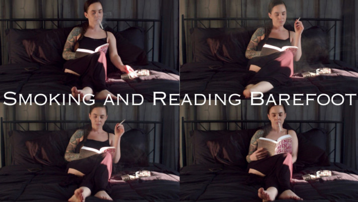 Poster for Manyvids Star - Dani Lynn - Smoking And Reading Barefoot - Foot Fetish, Barefoot (Дэни Линн Фут-Фетиш)