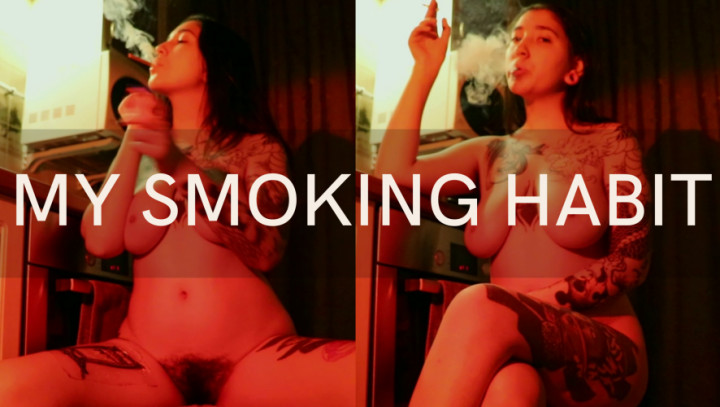 Poster for Devillishgoddess - My Smoking Habit - Manyvids Model - Bigboobs, Tattoos, Smoking (Курение)