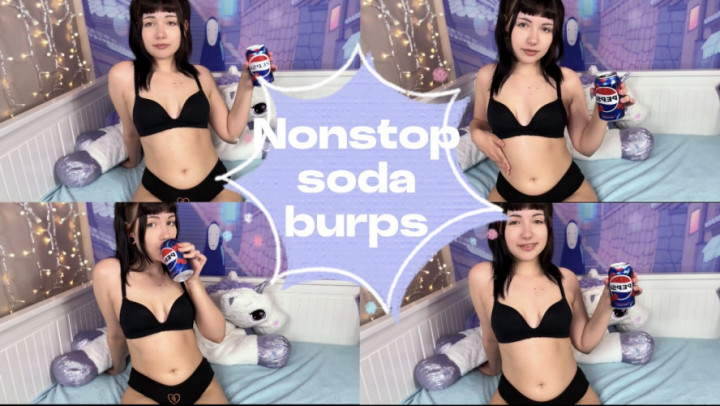 Poster for Manyvids Girl - Nonstop Soda Burps - Dogwife - Burping, Braandpanties