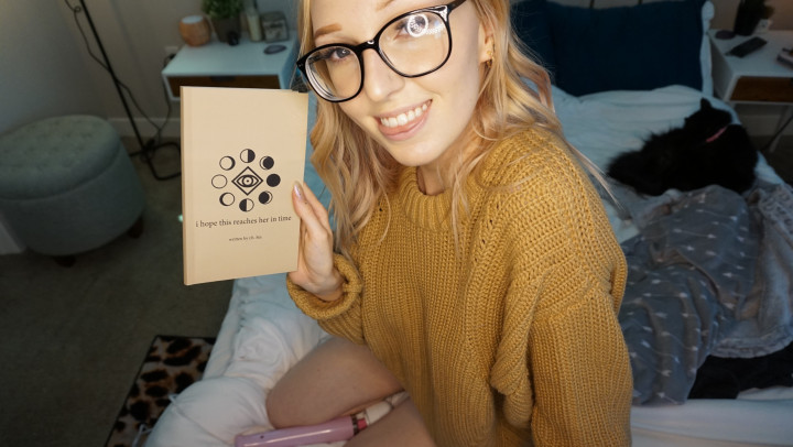 Poster for Manyvids Girl - 296. Hitachi And Reading Time - Harpermadi - Hitachi, Eye Glasses, Sweater Fetish (Харпермади Очки Для Зрения)