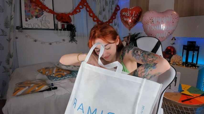 Poster for Anna_Prince - Manyvids Girl - Unboxing Shopping Goods - Feb 22, 2023 - Funny Vid, Redhead (Анна_Принц Смешной Видеоролик)