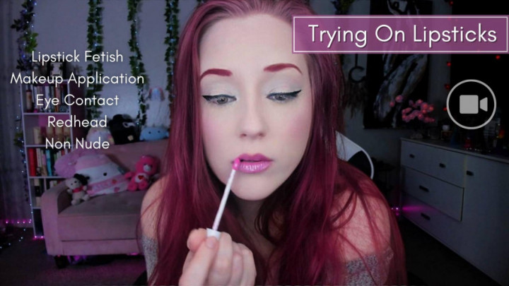 Poster for Manyvids Girl - Trying On Lipsticks - 1080P - Violetoctober - Gfe, Makeup (Фиалкаоктябрь)