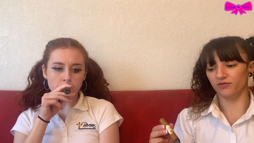 Poster for Dakotamarr - Schoolgirls Smoke Cigars - Manyvids Girl - Cigar Fetish, School Uniform, Smoking (Дакотамарр Школьная Форма)