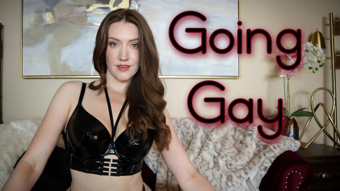 Poster for Going Gay - August 19, 2023 - Manyvids Star - Scarlettbelle - Mind Fuck, Joi, Sensual Domination (Трахать Мозги)