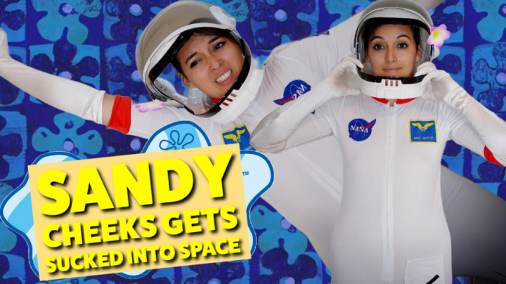 Poster for Summer Fox - Sandy Cheeks Gets Sucked Into Space - Manyvids Girl - Astronaut, Kink (Летняя Лиса Перегиб)