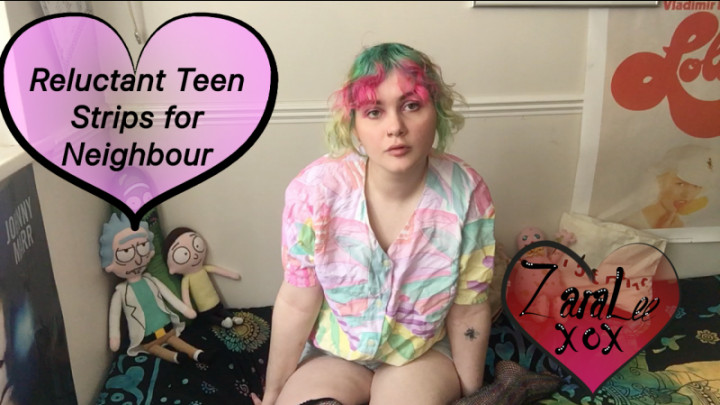 Poster for Manyvids Star - Reluctant Teen Strips For Neighbour - Sep 12, 2020 - Zara Lee Xox - Teens (18+), British (Зара Ли Xox Британия)