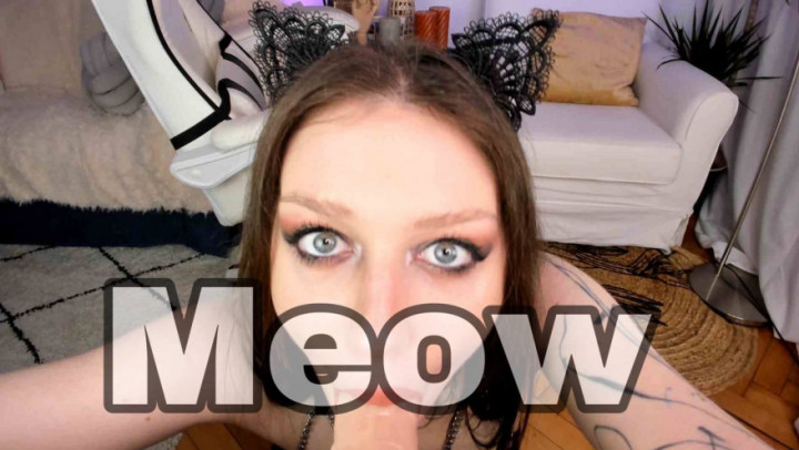 Poster for Kitty Gagging - Oct 3, 2022 - Michelle_Reid - Manyvids Girl - Pov Blowjob, Spitting, Gagging (Плевок)