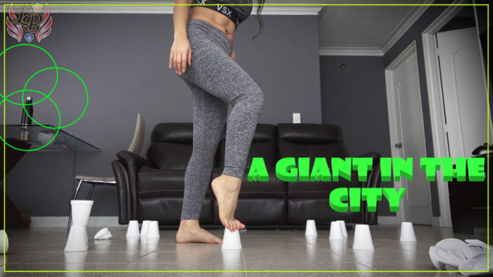 Poster for Manyvids Star - Lissie Belle - Big Girl Tiny City - Giants, Yoga Pants (Лисси Белль Гиганты)