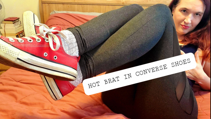 Poster for Manyvids Star - Alleriamystic - Hot Brat In Converse Shoes Torments You - December 16, 2020 - Smell Fetish, Shoe Fetish (Фетиш Запаха)