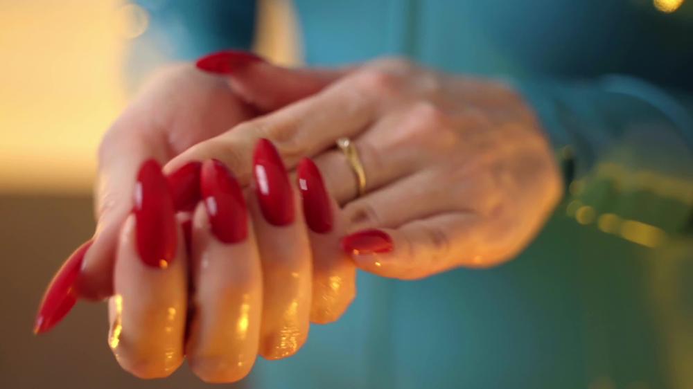 Poster for Manyvids Star - Long Red Nails Latex And Oil - Misselliemouse - Lotion/Oil Fetish, Long Nails, Nails (Гвозди)