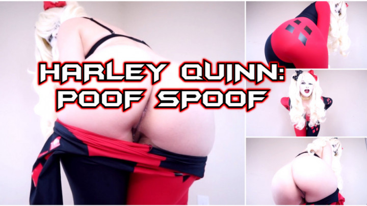 Poster for Manyvids Star - Harley Quinn: Poof Spoof - February 09, 2016 - Ellie Idol - Asshole Fetish, Cosplay (Элли Айдол Отверстие Задницы Фетиш)