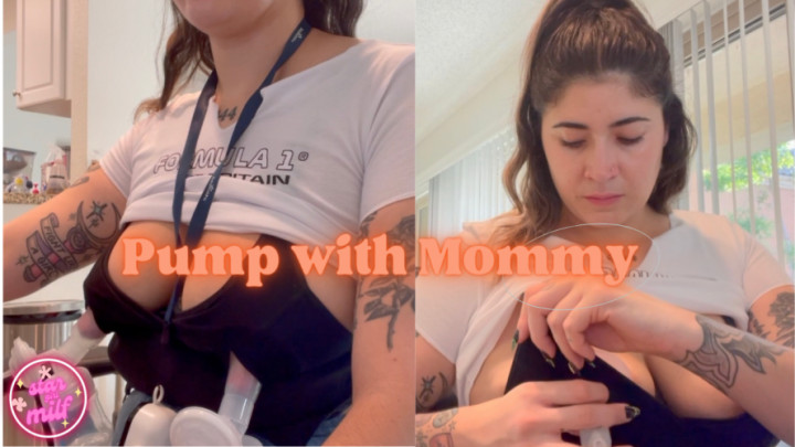 Poster for Pump With Mommy - Stargirlmilf - Manyvids Star - Lactation, Lactating, Kink (Кормящая)