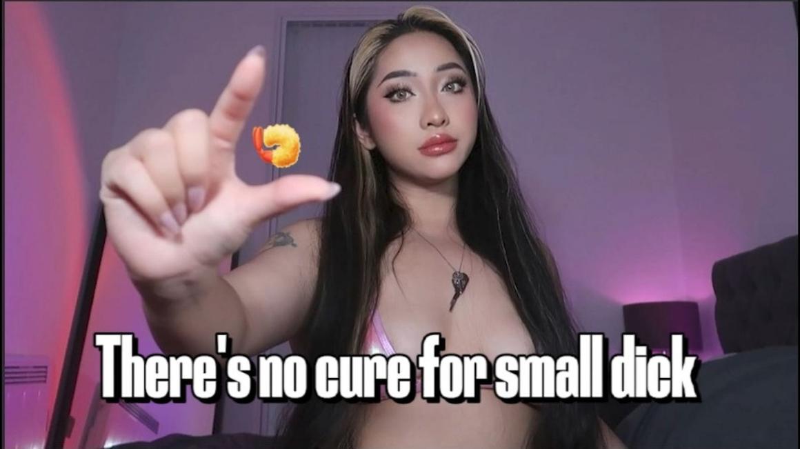 Poster for Claudiahon - There'S No Cure For Small Dick - Manyvids Model - Chastity, Virgin Humiliation, Femdom Pov (Клаудиахон Унижение Девственницы)