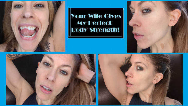 Poster for Manyvids Girl - Your Wife Gives My Perfect Body Strength - Apr 22, 2022 - The3Kins - Mouth Fetish, Vore (Фетиш Рта)