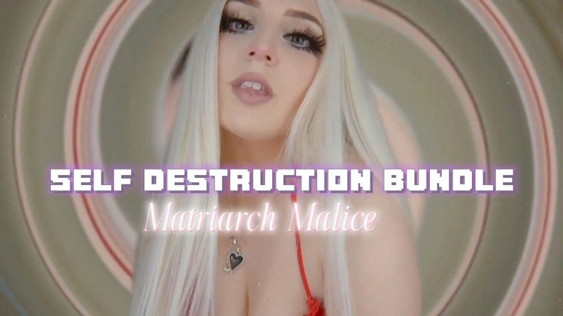 Poster for Self Destruction Bundle - August 09, 2023 - Manyvids Star - Missxxcharlotte - Verbal Humiliation, Brat Girls, Joi Games (Игры Джой)