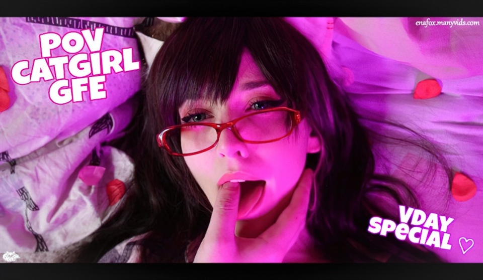 Poster for Mix - Manyvids Girl - Enafox You Pleasure Your Catgirl Gf On V - Cosplay, Gfe