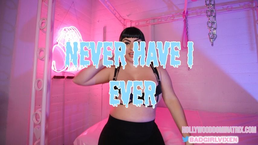 Poster for Mistressveronicavixn - Manyvids Star - Never Have I Ever~*Game - April 09, 2021 - Humiliation, Drink Mixing, Beta (Хозяйкавероникавиксн Смешивание Напитков)