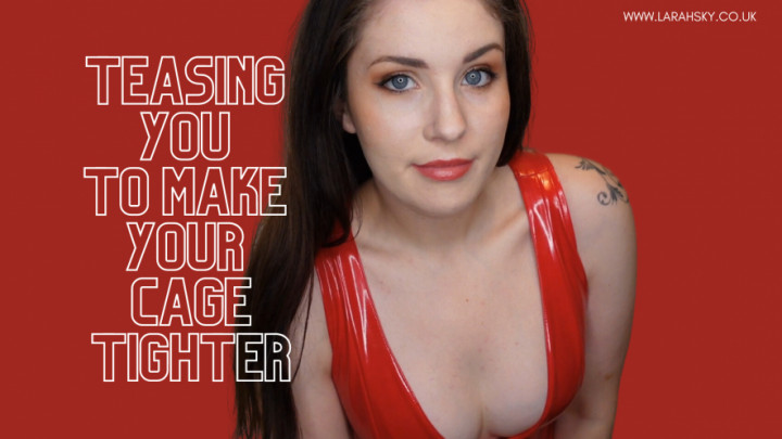 Poster for Manyvids Star - Larah_Sky - Teasing Your Cage - Femdom, Key Holding & Chastity (Фемдом)