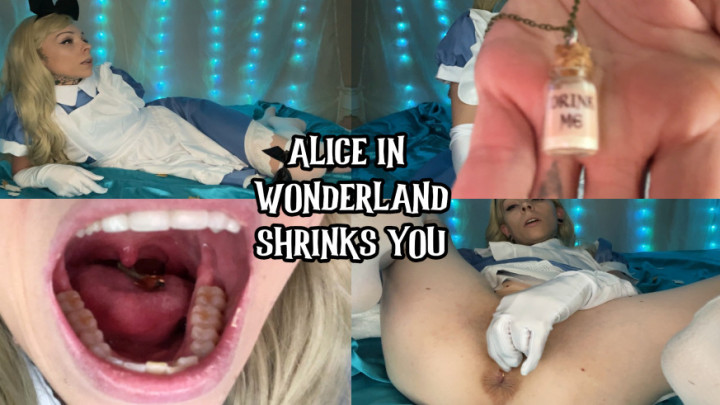 Poster for Tetra69 - Alice In Wonderland Shrinks You - Manyvids Model - Pov, Vore, Giantess (Тетра69 Великанша)