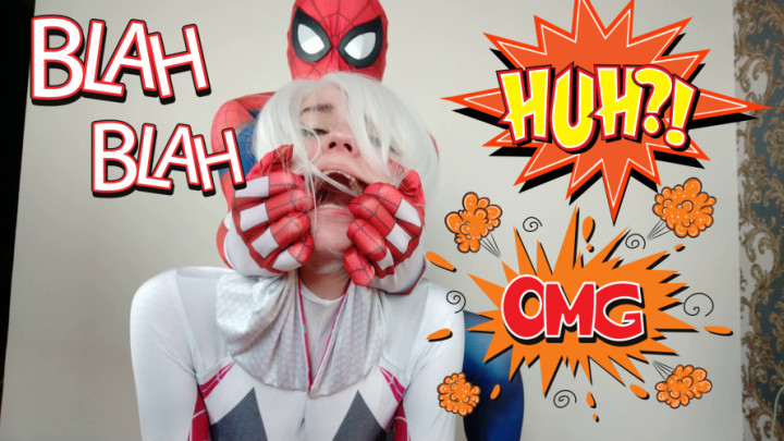 Poster for Gwen Stacy Fucks Peter Parker - Oct 15, 2020 - Manyvids Model - Lil Cosplay Slut - Superheroines, Cowgirl (Лил Косплей Шлюха Ковбойка)