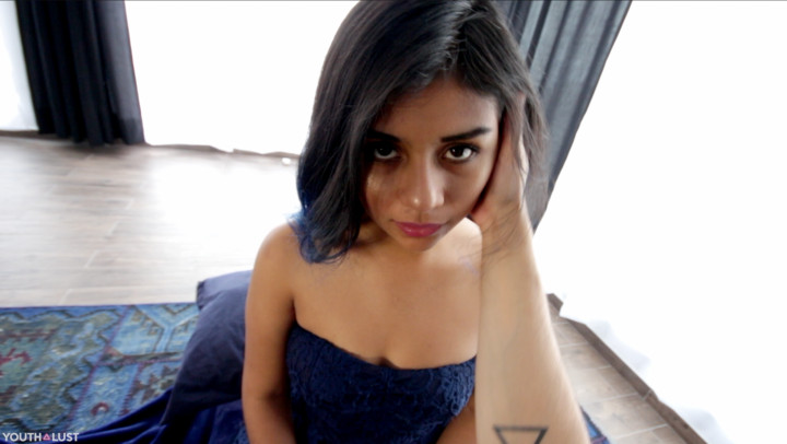 Poster for Youthlust - Manyvids Star - Emma'S Blue Blowjob - June 06, 2018 - Facials, Latina, Blowjob (Минет)