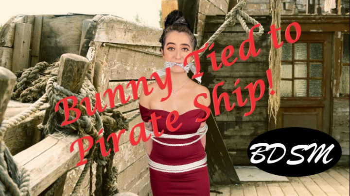 Poster for Manyvids Star - Bunny Tied To Pirate Ship - September 09, 2021 - Littlebunnyb - Bondage Rope, Rope Bondage, Fantasy (Бондажная Верёвка)